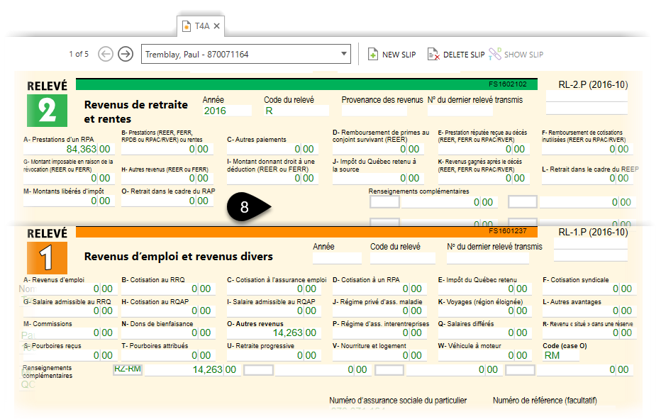 Québec RL1 and RL2 Relevés TaxCycle
