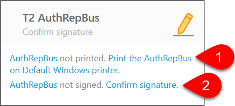 Screen Capture: Confirm Signature on AuthRepBus