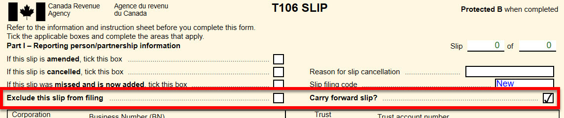 Exclude this slip from filing