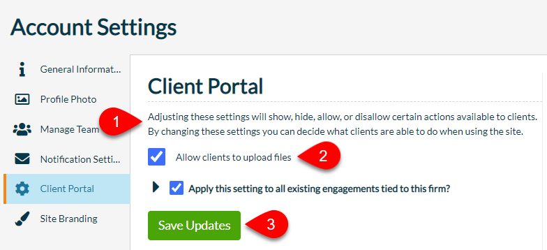 client-portal-settings