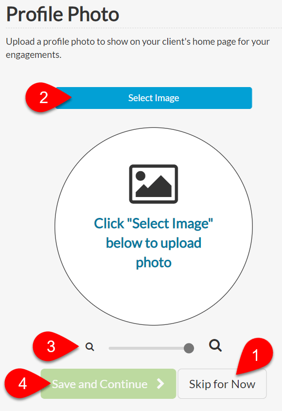 Upload a Profile Photo Image