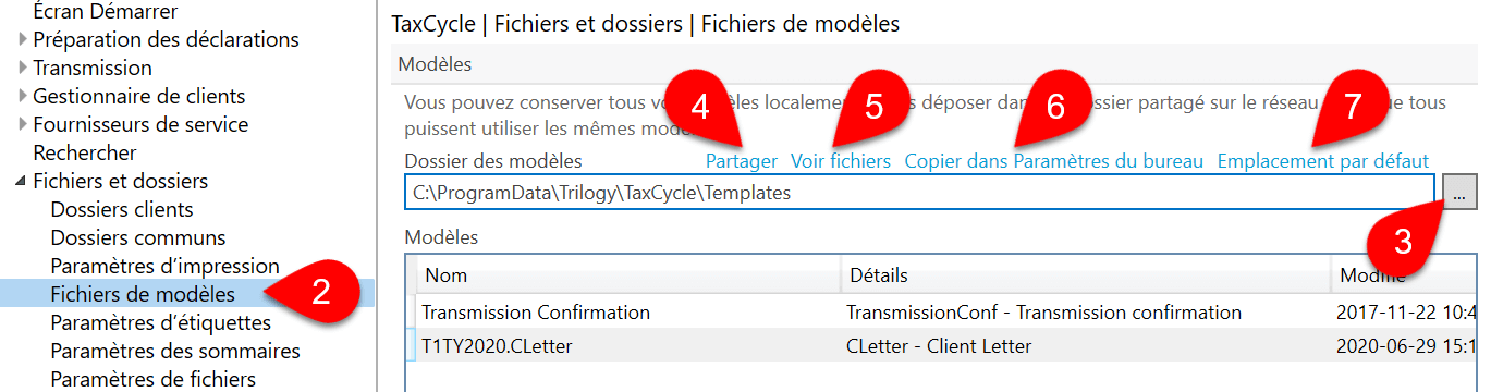 Capture d’écran : Placer les modèles dans ce dossier