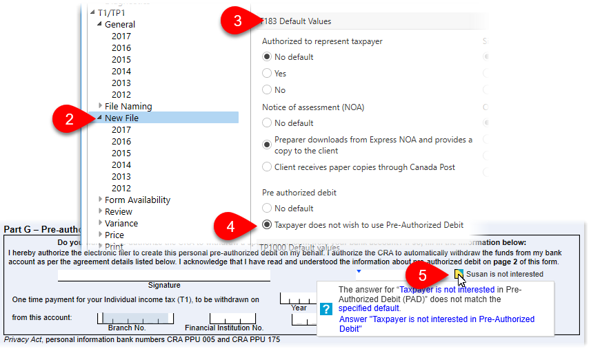 PAD new file option