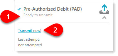 Transmit PAD now