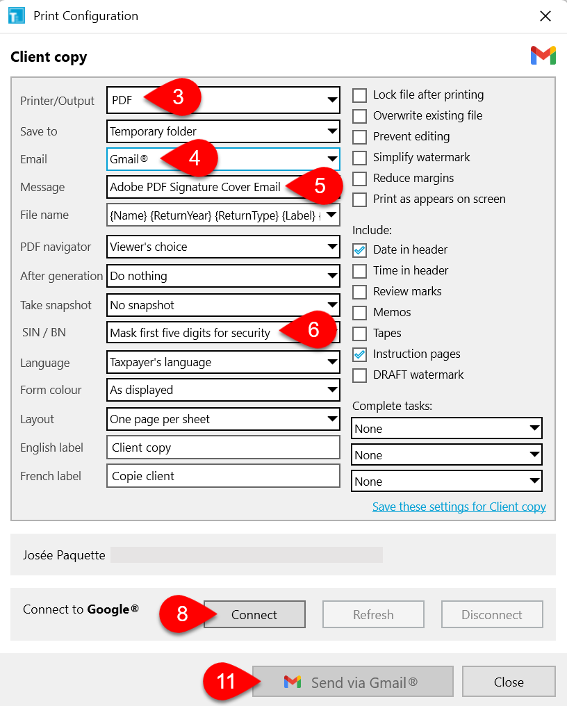 Screen Capture: Connect to Google