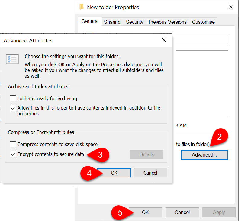 Encrypt folder windows 10 online