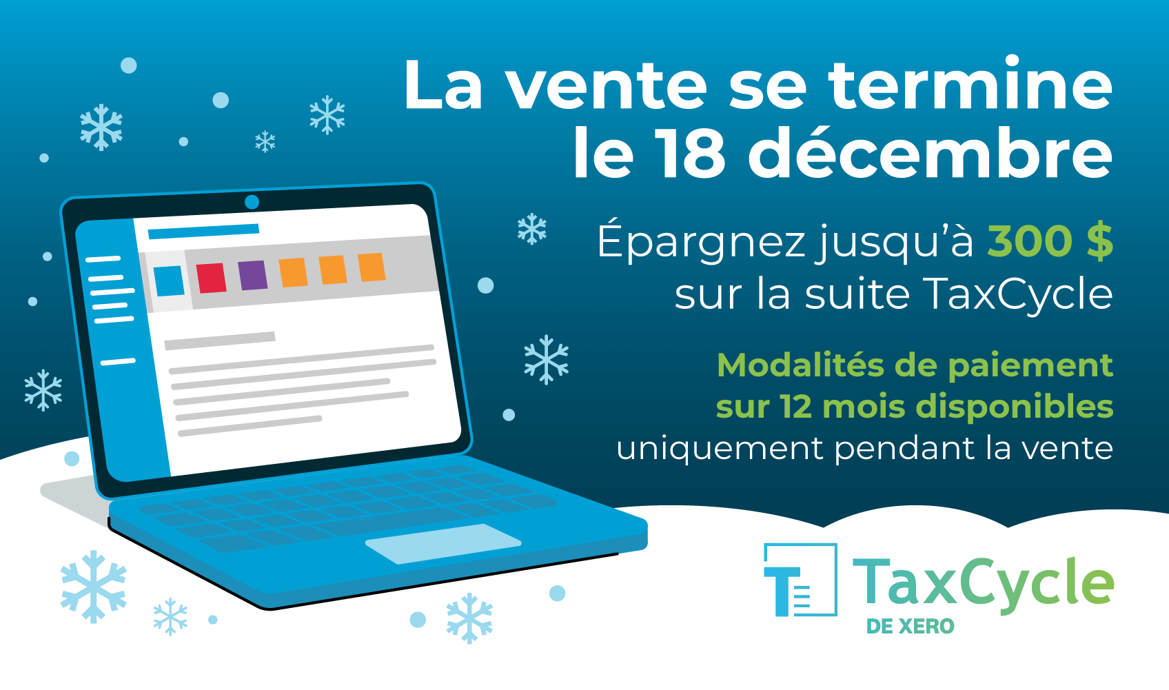 La vente d'avant-saison TaxCycle est de retour (version finale)