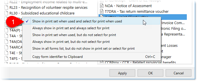 Select JLetter in print set