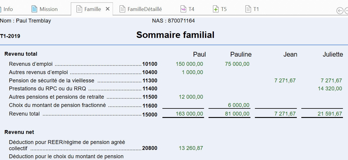 Image : sommaire famille