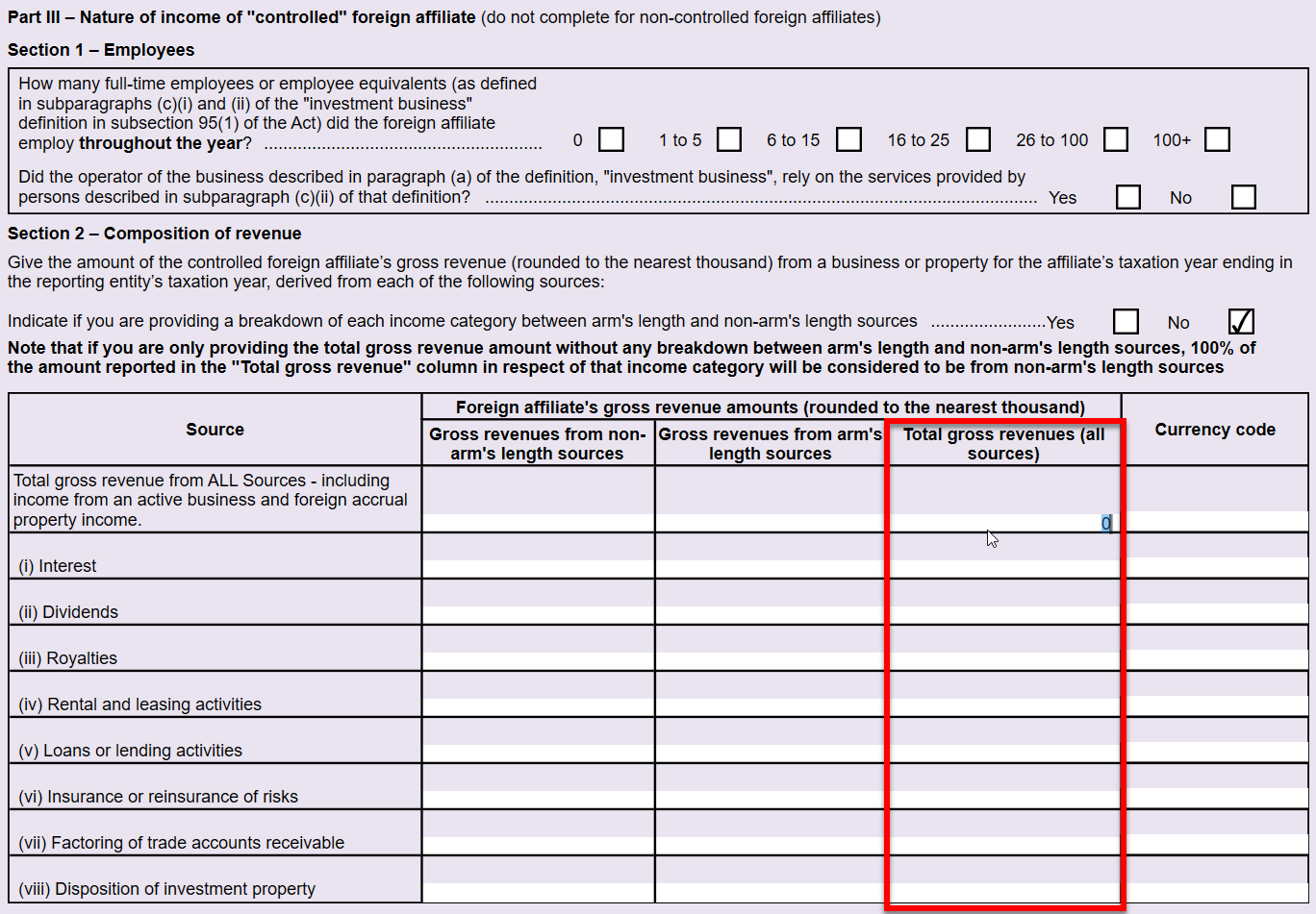 Screen Capture: T1134Sup editable table