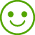 Green smiling face