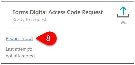 Screen Capture: Forms DAC Request
