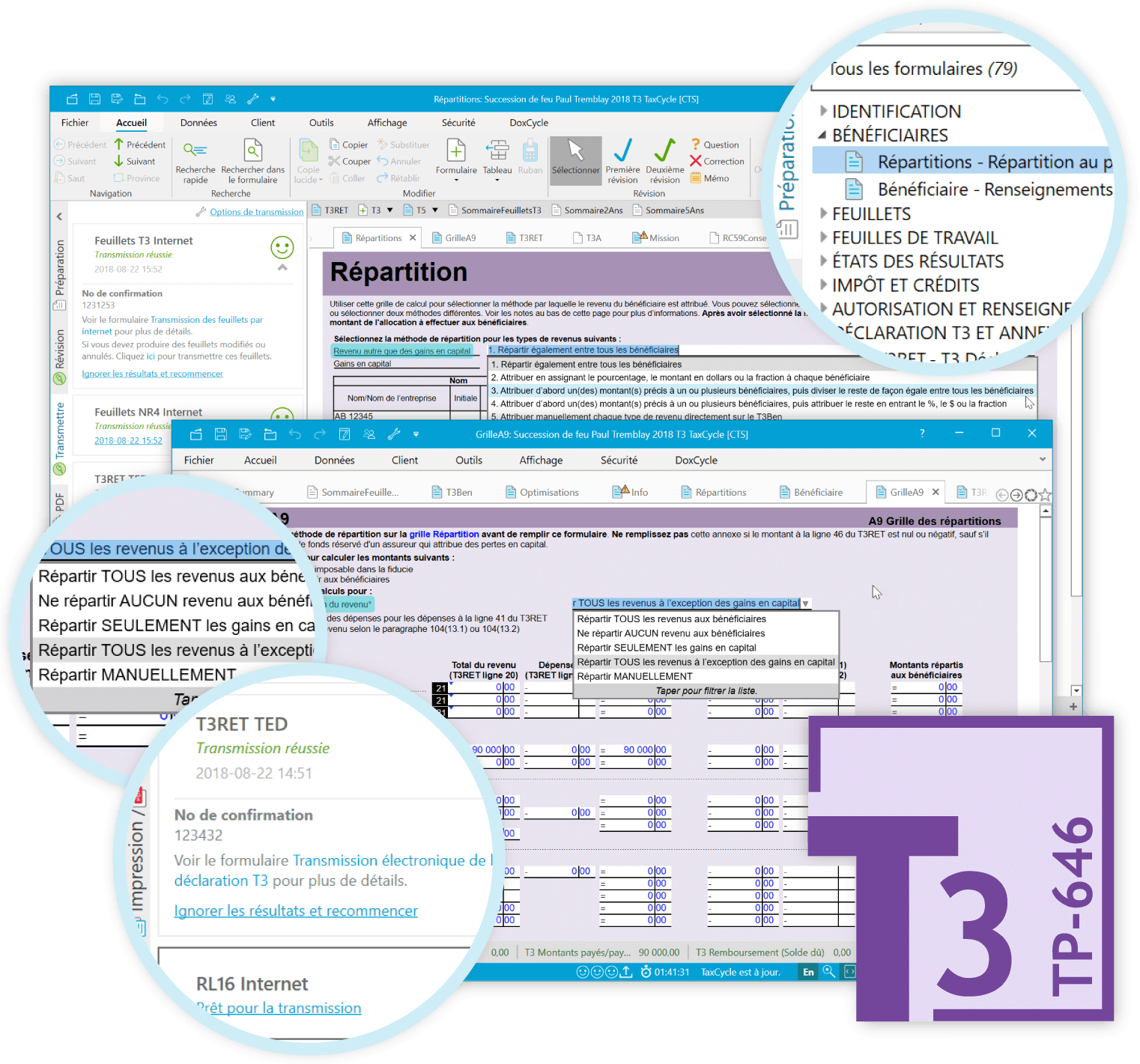 TaxCycle T3/TP-646