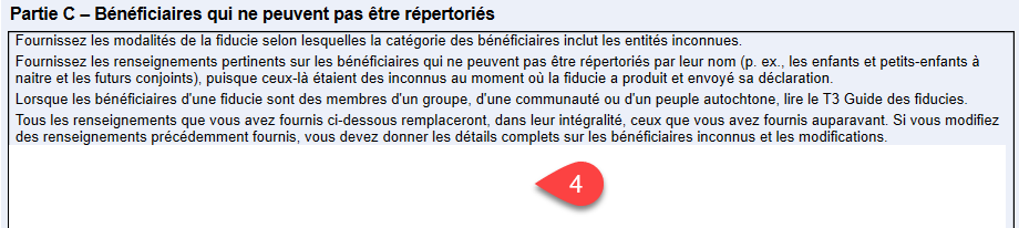 Capture d'écran : Partie C de l'annexe 15