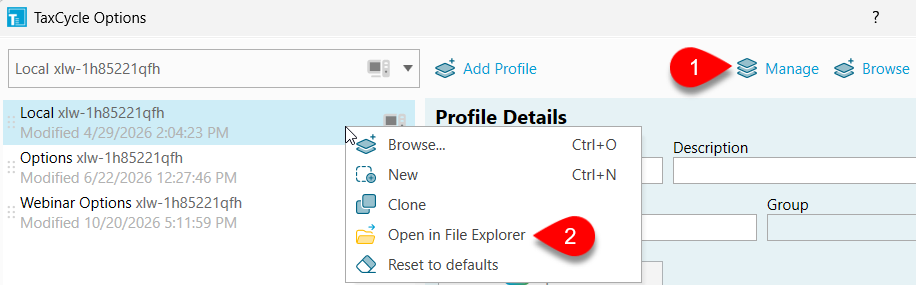 Screen Capture: Open in File Explorer