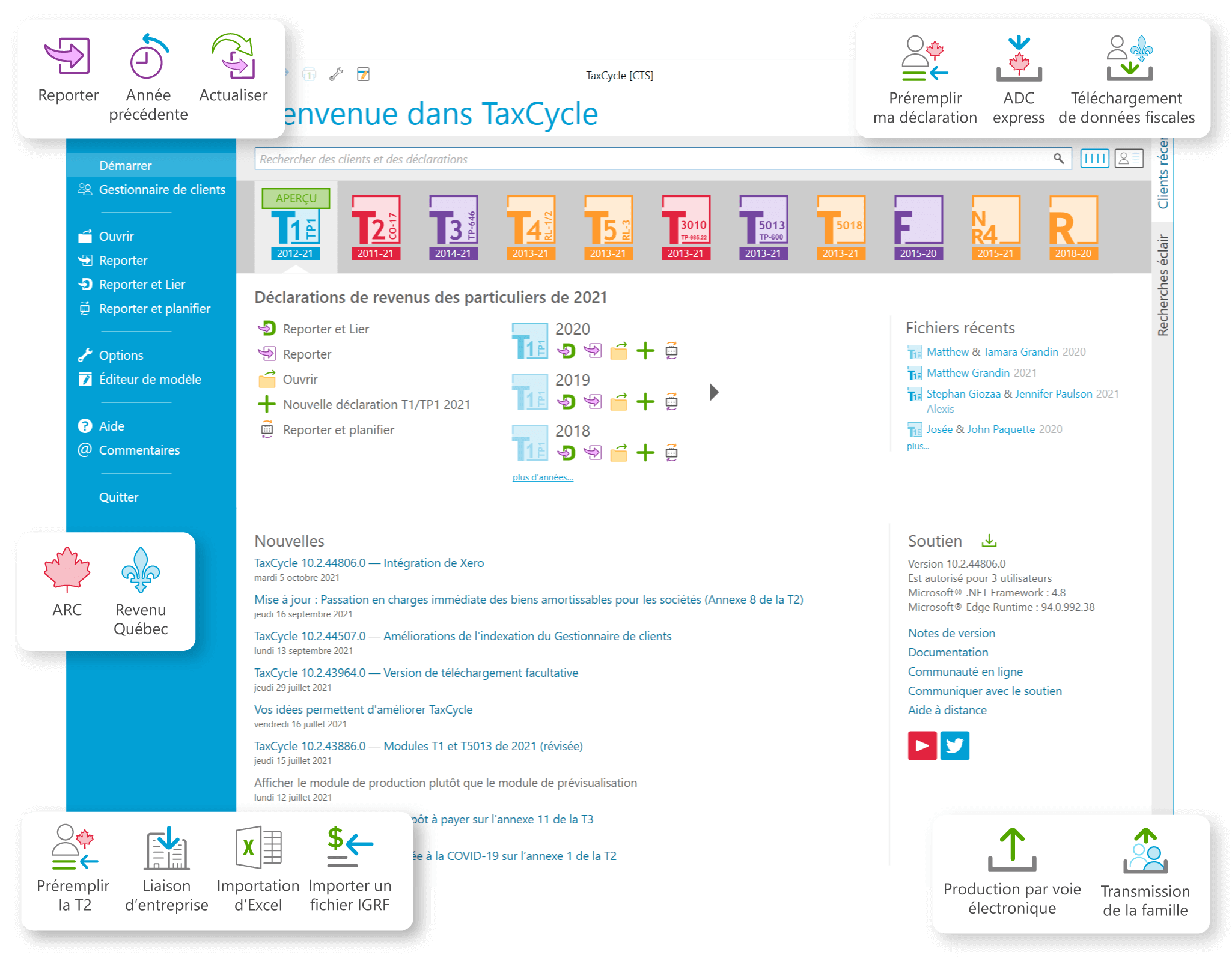 Bienvenue dans TaxCycle