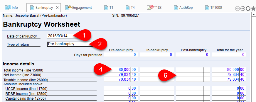 Pre-bankruptcy return