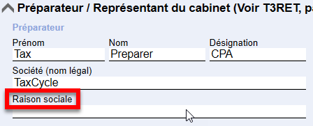 Capture d'écran : Nom d'opération sur la grille de calcul Mission T3