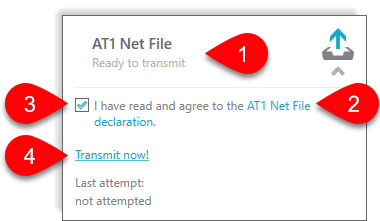 Read and agree to the AT1 Net File declaration