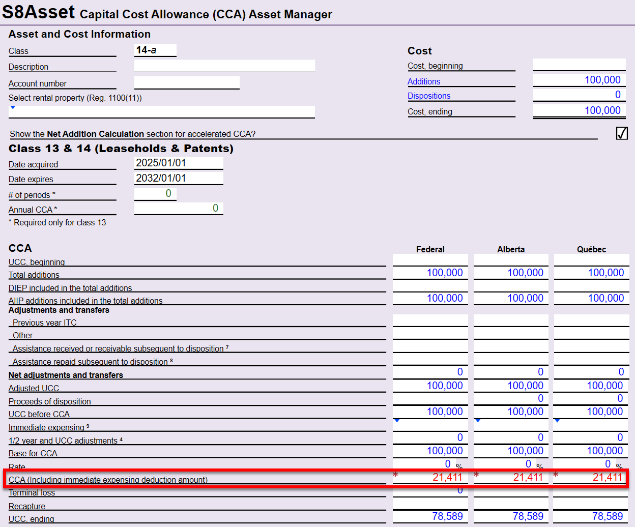 Screen Capture: Class 14-a in S8Asset