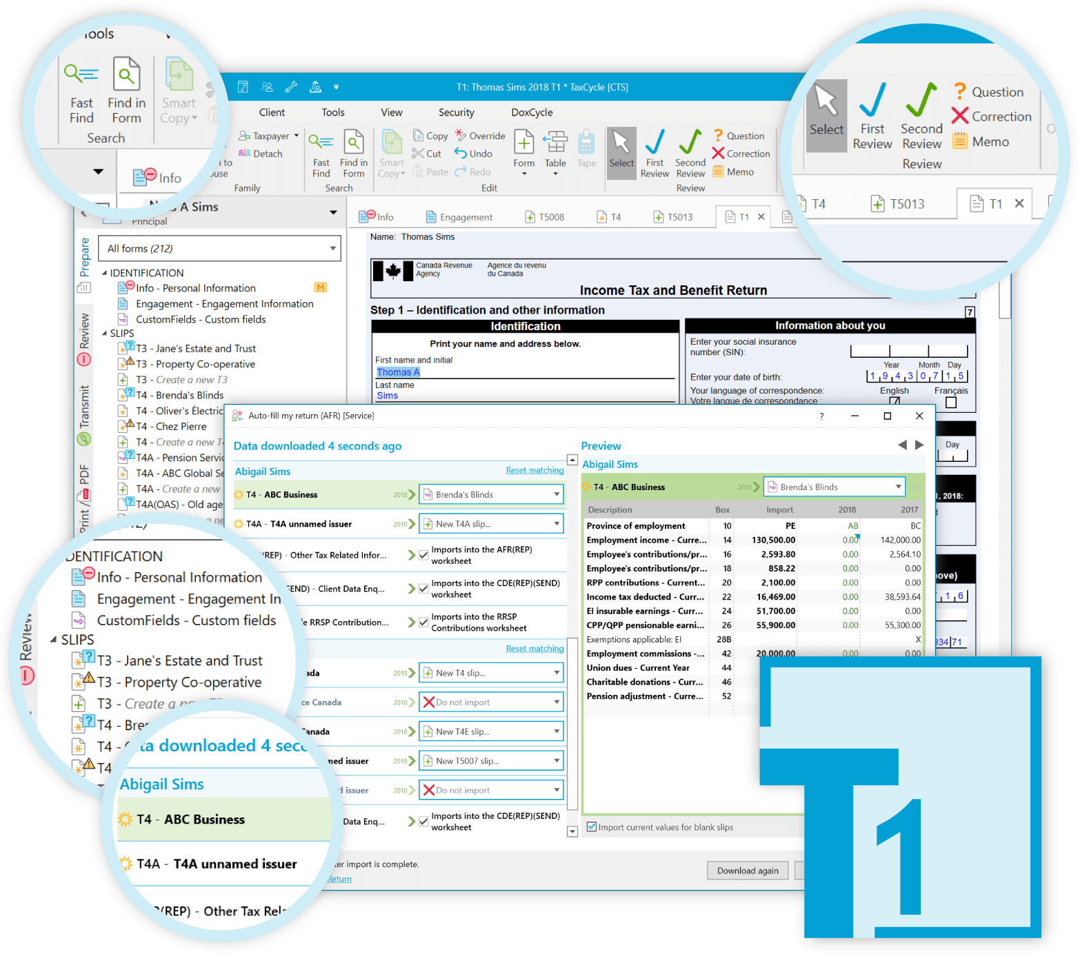 TaxCycle T1