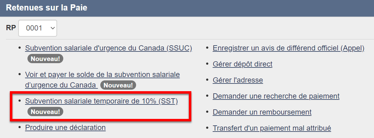 Subvention salariale temporaire de 10 % pour les employeurs