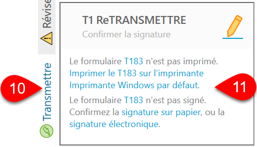 Capture d’écran : Confirmer la signature