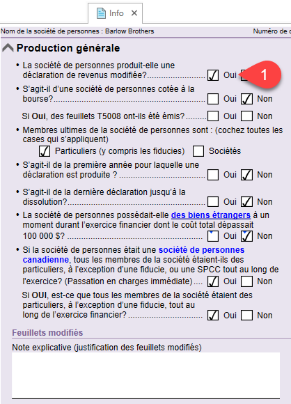 Capture d’écran : zone Production générale sur la grille de calcul Info