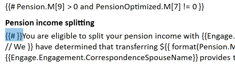Screen Capture: Broken Pension Splitting Code