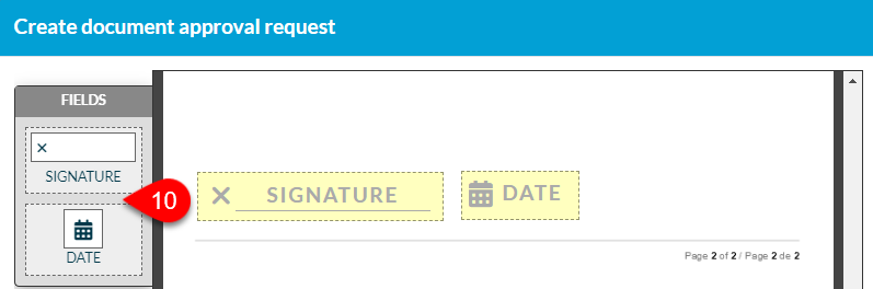 Screen Capture: Signature and date fields