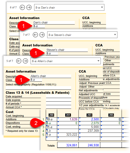 Schedule 8 CCA and Assets TaxCycle