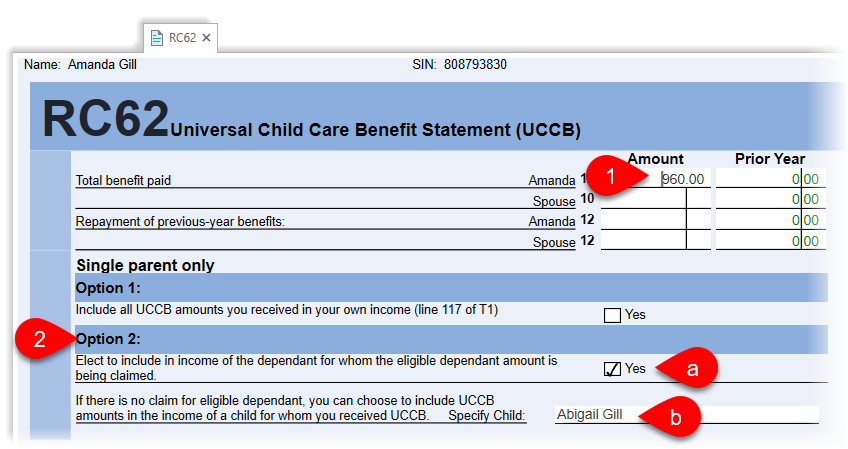 RC62 for single parents