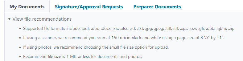 Documents tabs 2