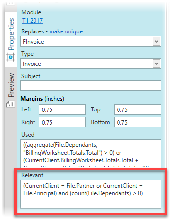 FInvoice relevant condition