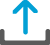 Blue arrow pointing upward