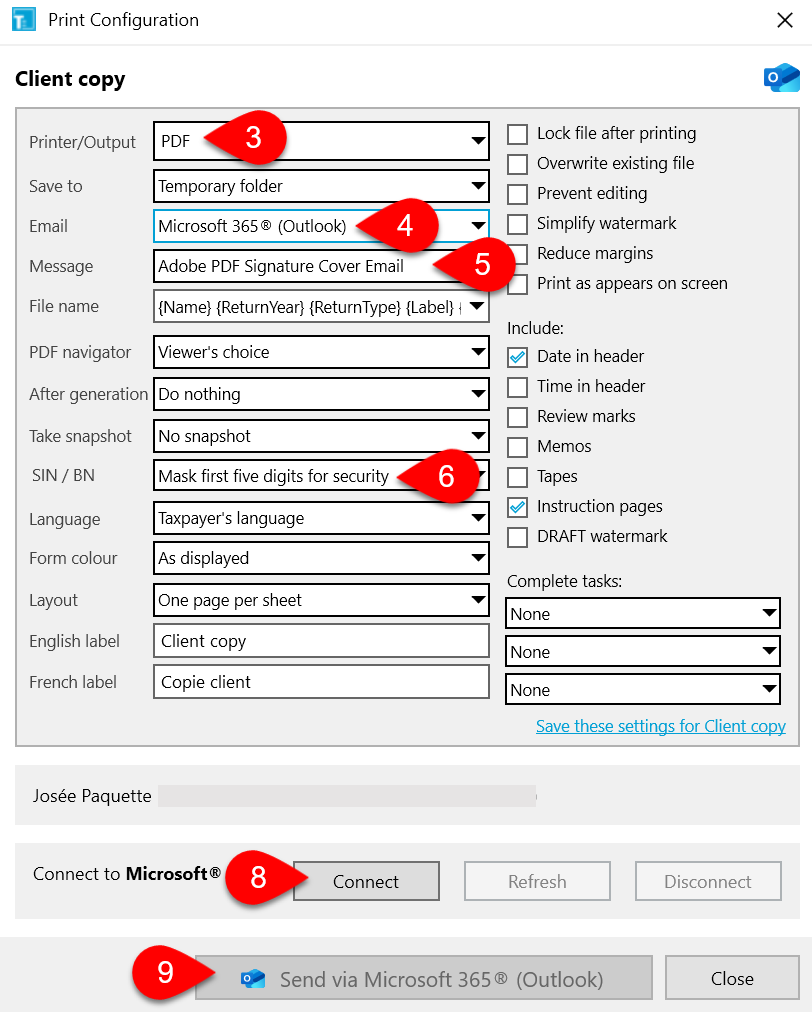 Screen Capture: Connect to Microsoft