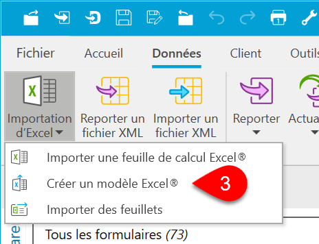 Screen Capture: Creer un modèle Excel