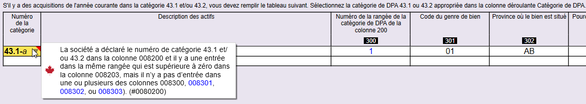 Capture d'écran : Message de révision persistant sur la T2SCH8