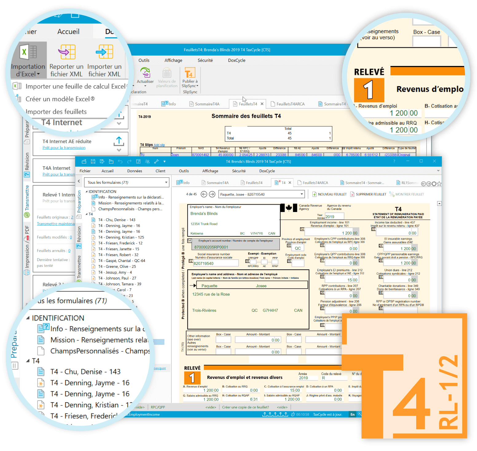 TaxCycle T4/T4A