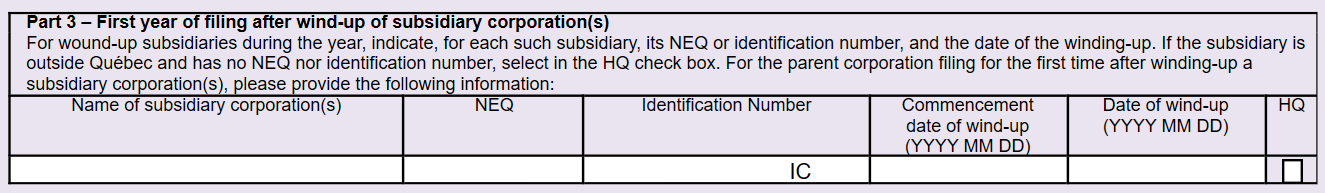 Screen Capture: Subsidiary wind-up table on QC24