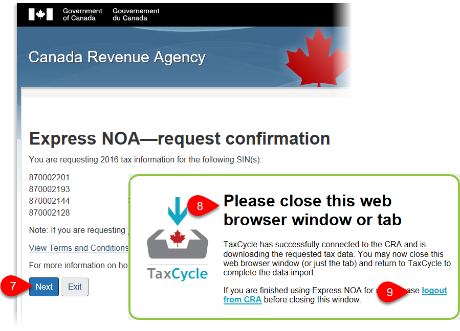 Express NOA download