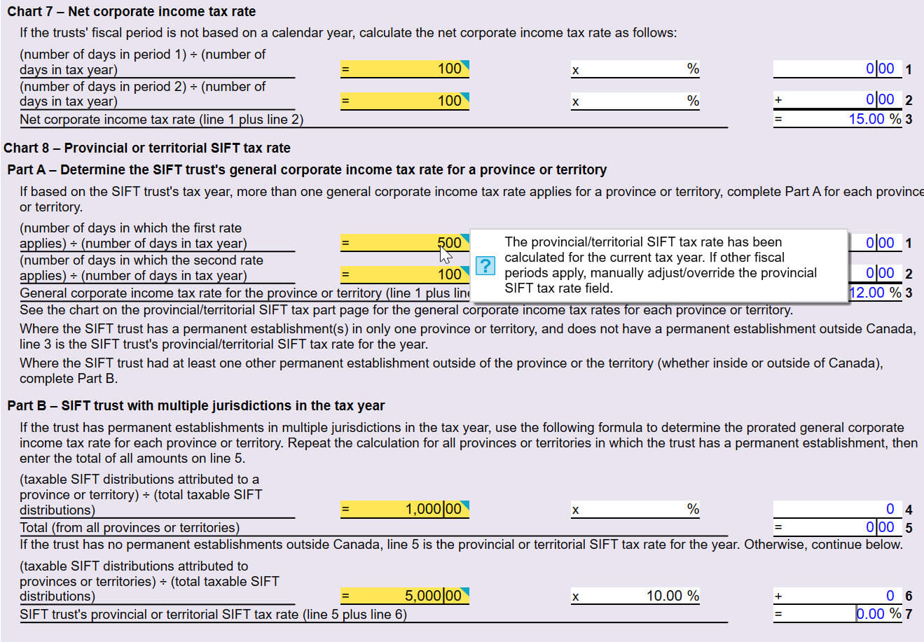 Screen Capture: T3SIFTWS Charts 7 and 8