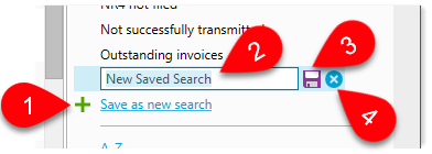 Save new search
