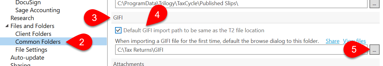 Screen Capture: GIFI File Path