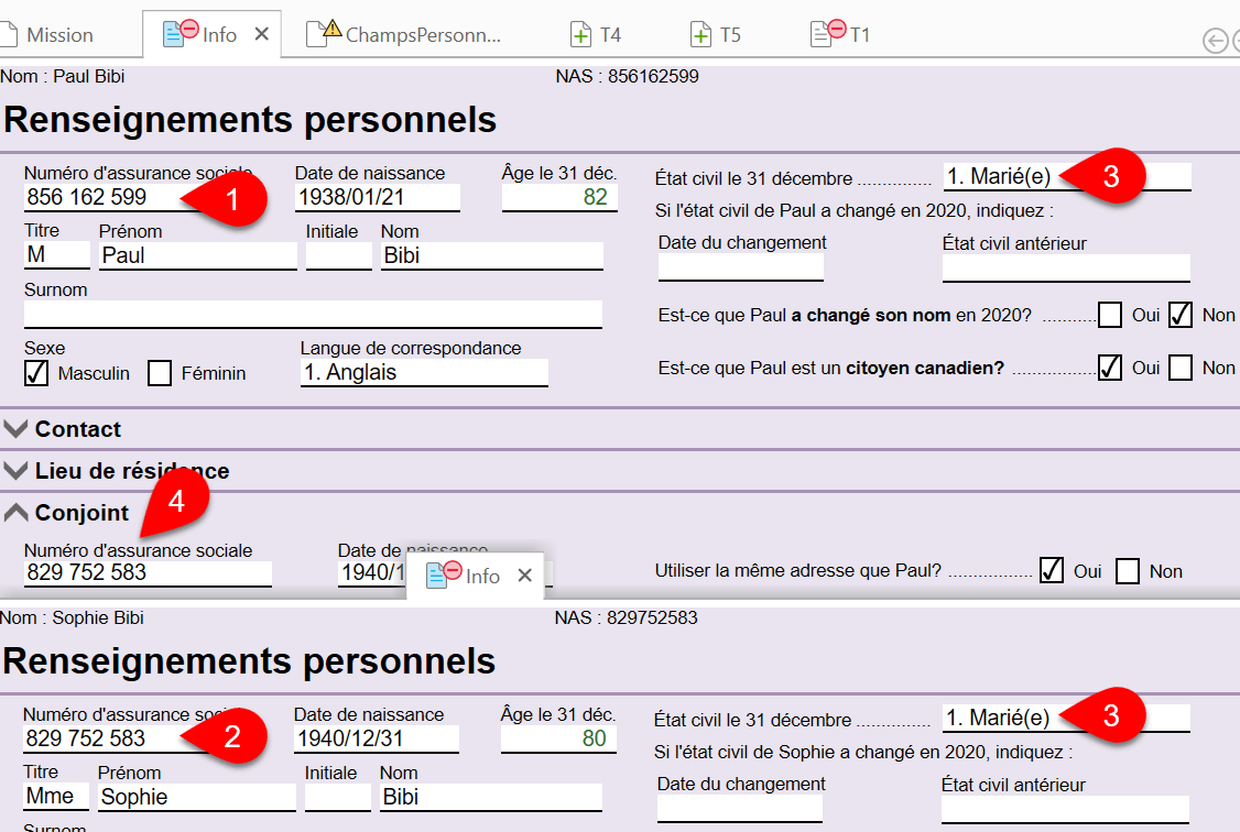 Image : formulaire Info, personnes à charge