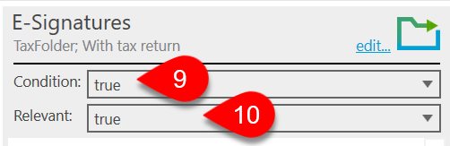 Screen Capture: Enter a condition