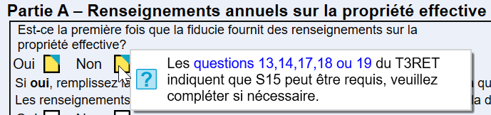 Capture d'écran : Partie A sur l'A15
