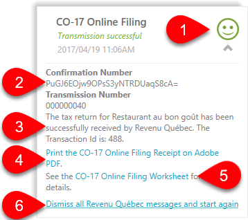 Success CO-17 filing
