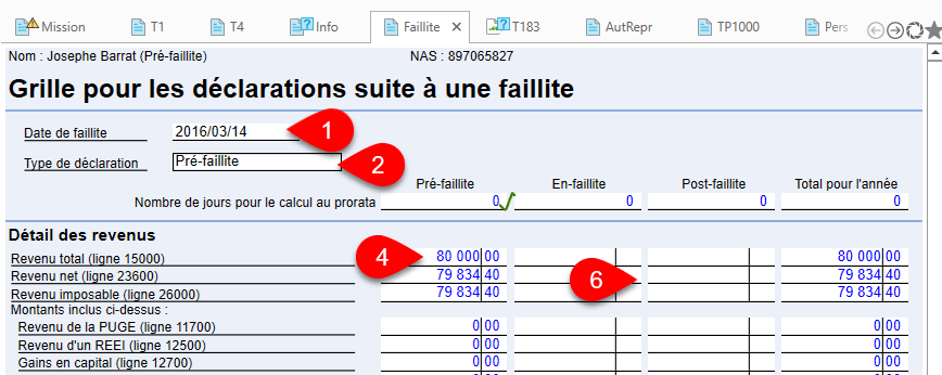 Declaration pre faillite