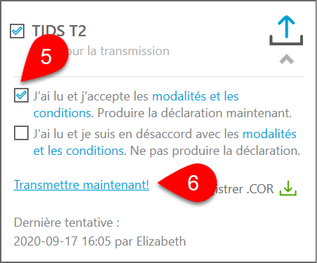 Capture d’écran : CO-1029.83.6.TM Prêt pour la transmission